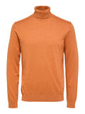 Selected LONG-SLEEVED ROLL NECK PULLOVER, Bombay Brown, highres - 16074684_BombayBrown_779199_001.jpg