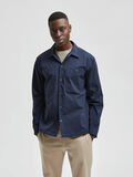 Selected LONG SLEEVED OVERSHIRT, Dark Sapphire, highres - 16082902_DarkSapphire_003.jpg