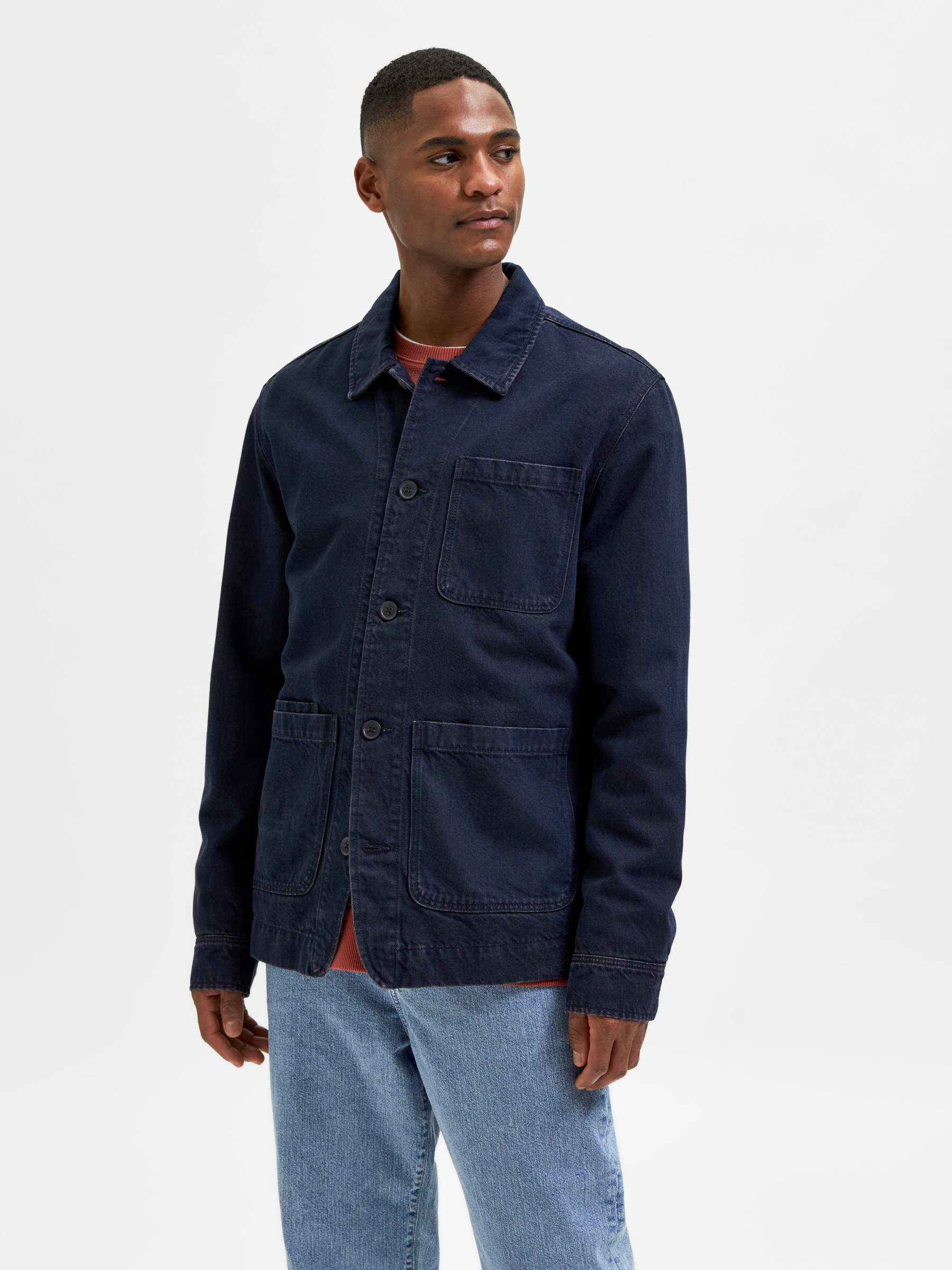 DENIM BLAZER Blue SELECTED HOMME