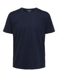 Selected SHORT-SLEEVED T-SHIRT, Navy Blazer, highres - 16087859_NavyBlazer_001.jpg