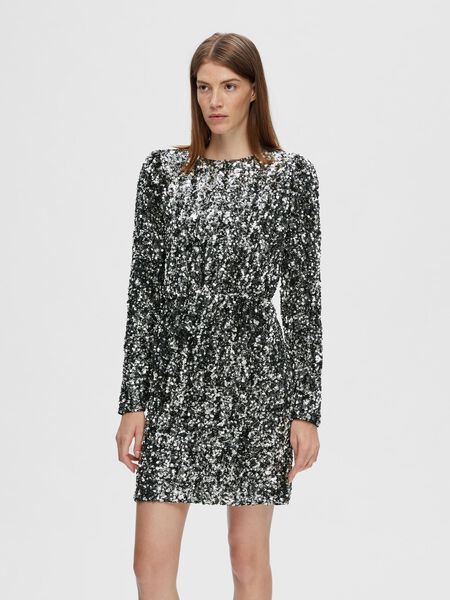 Selected PAILLETTES MINI-ROBE, Silver, highres - 16087677_Silver_003.jpg