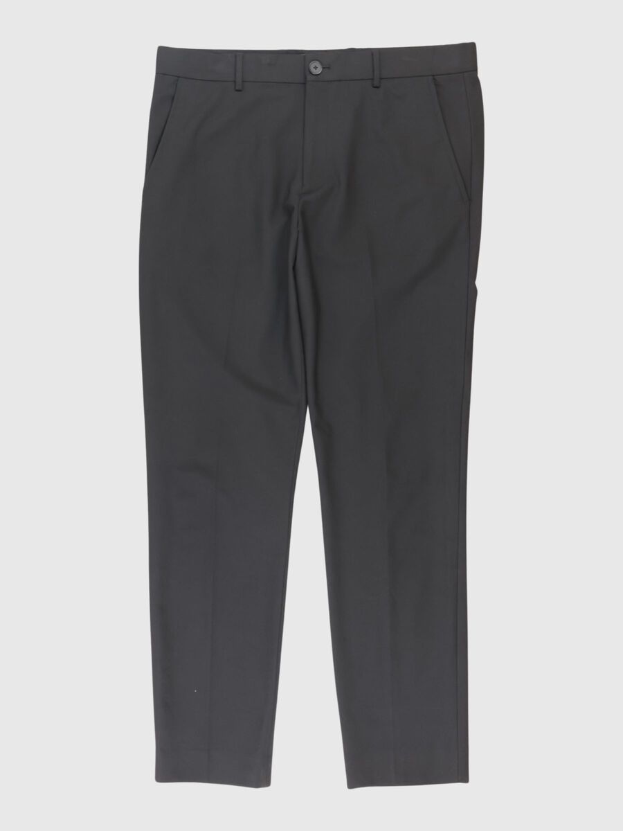 Selected SLIM FIT TROUSERS, Black, highres - 80000242_Black_001.jpg