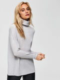 Selected COL ROULÉ - PULL, Light Grey Melange, highres - 16068272_LightGreyMelange_008.jpg