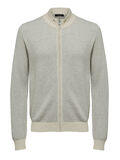 Selected TEKSTURERT - STRIKKET CARDIGAN, Sand, highres - 16073684_Sand_764940_001.jpg