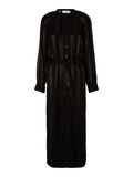 Selected SATIN SHIRT DRESS, Black, highres - 16092334_Black_001.jpg