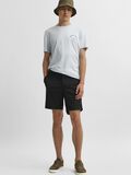 Selected TAILORED LOOK STRETCH CARGO SHORTS, Black, highres - 16079023_Black_008.jpg