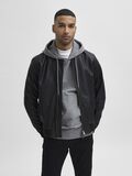 Selected ZACHTE BOMBER LEREN JAS, Black, highres - 16077543_Black_003.jpg