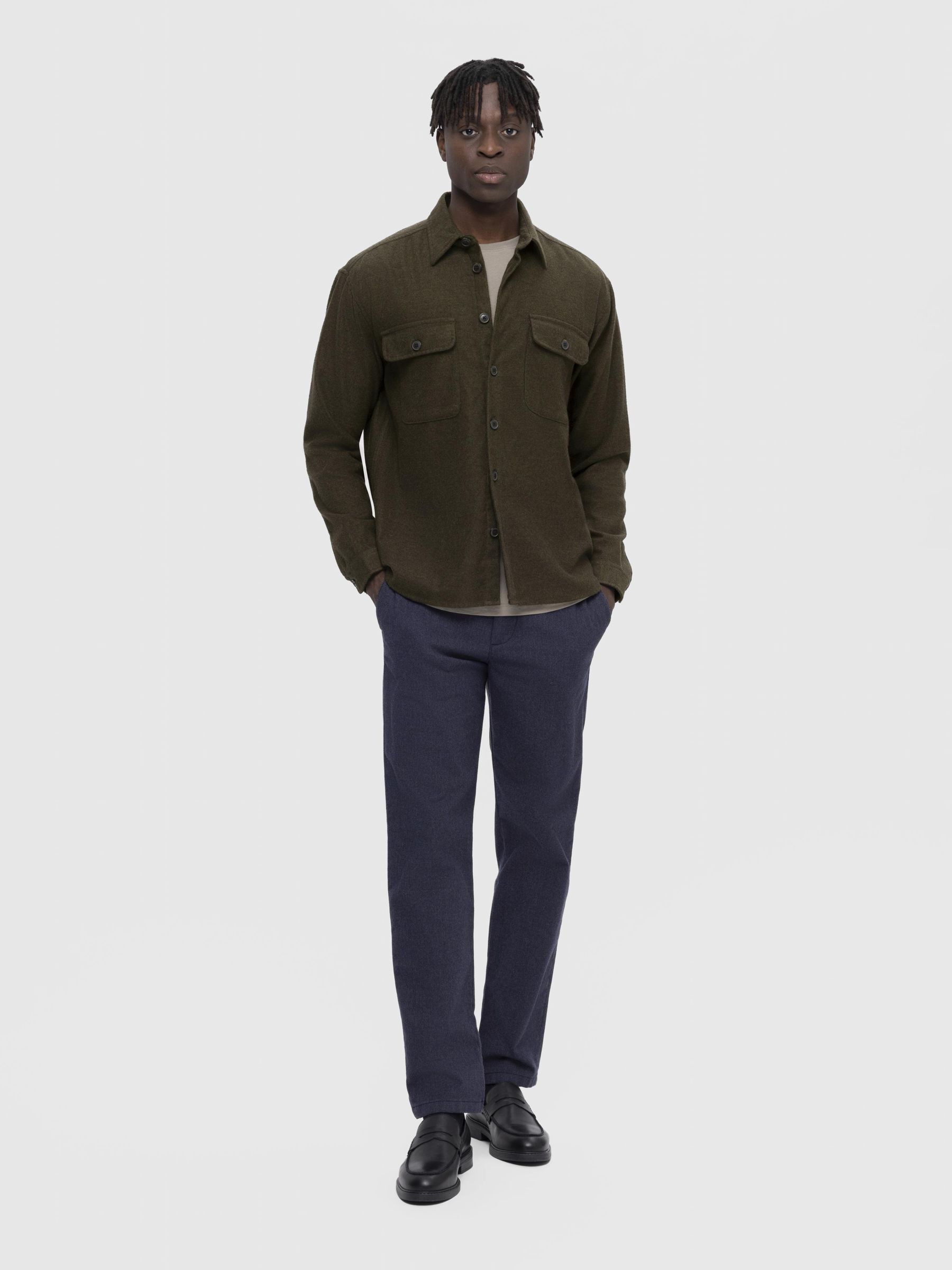 Khaki clearance green overshirt