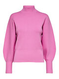 Selected BALLOON-SLEEVED KNITTED JUMPER, Cyclamen, highres - 16088314_Cyclamen_001.jpg