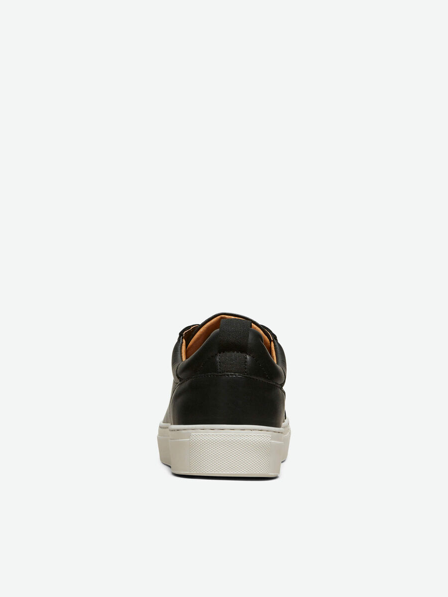 Selected LÄDERSYDDA - SNEAKERS, Black, highres - 16064269_Black_004.jpg