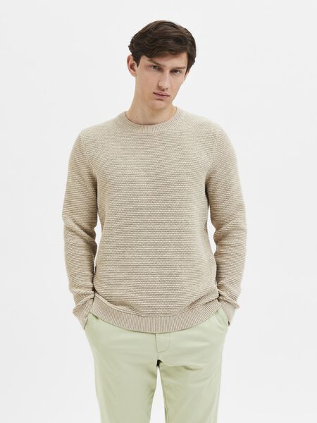 Selected CREW NECK KNITTED PULLOVER, Pure Cashmere, highres - 16059390_PureCashmere_989158_003.jpg