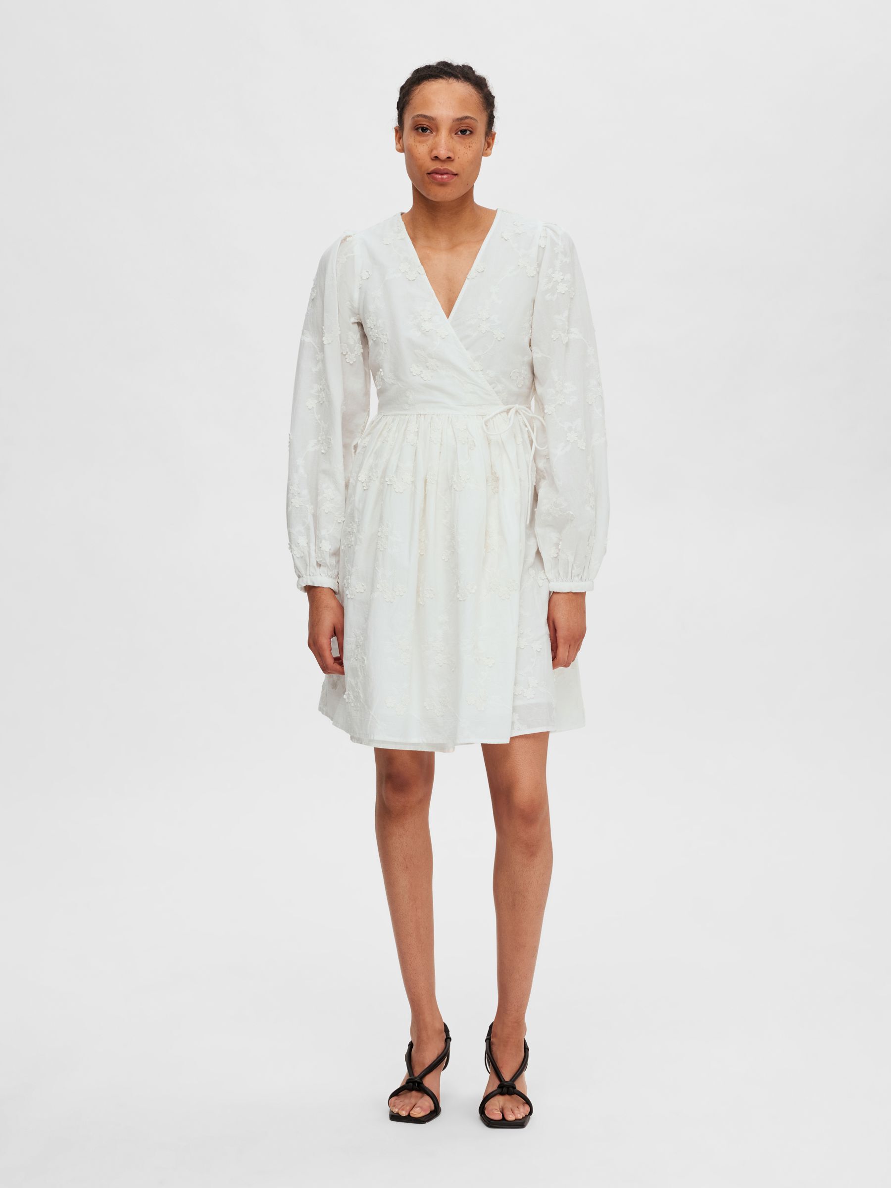 Petite floral wrap dress outlet