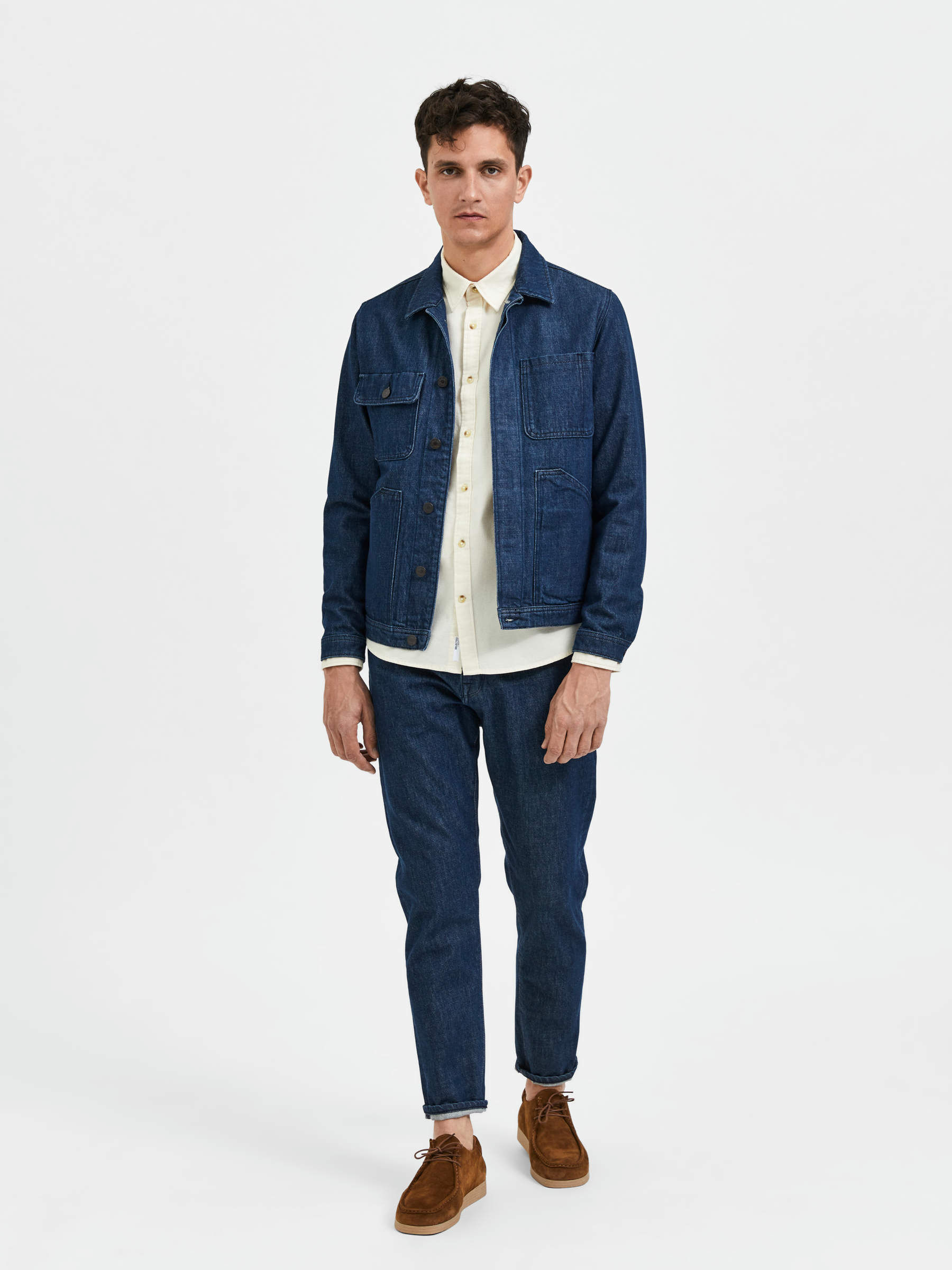 Selected homme sales denim jacket