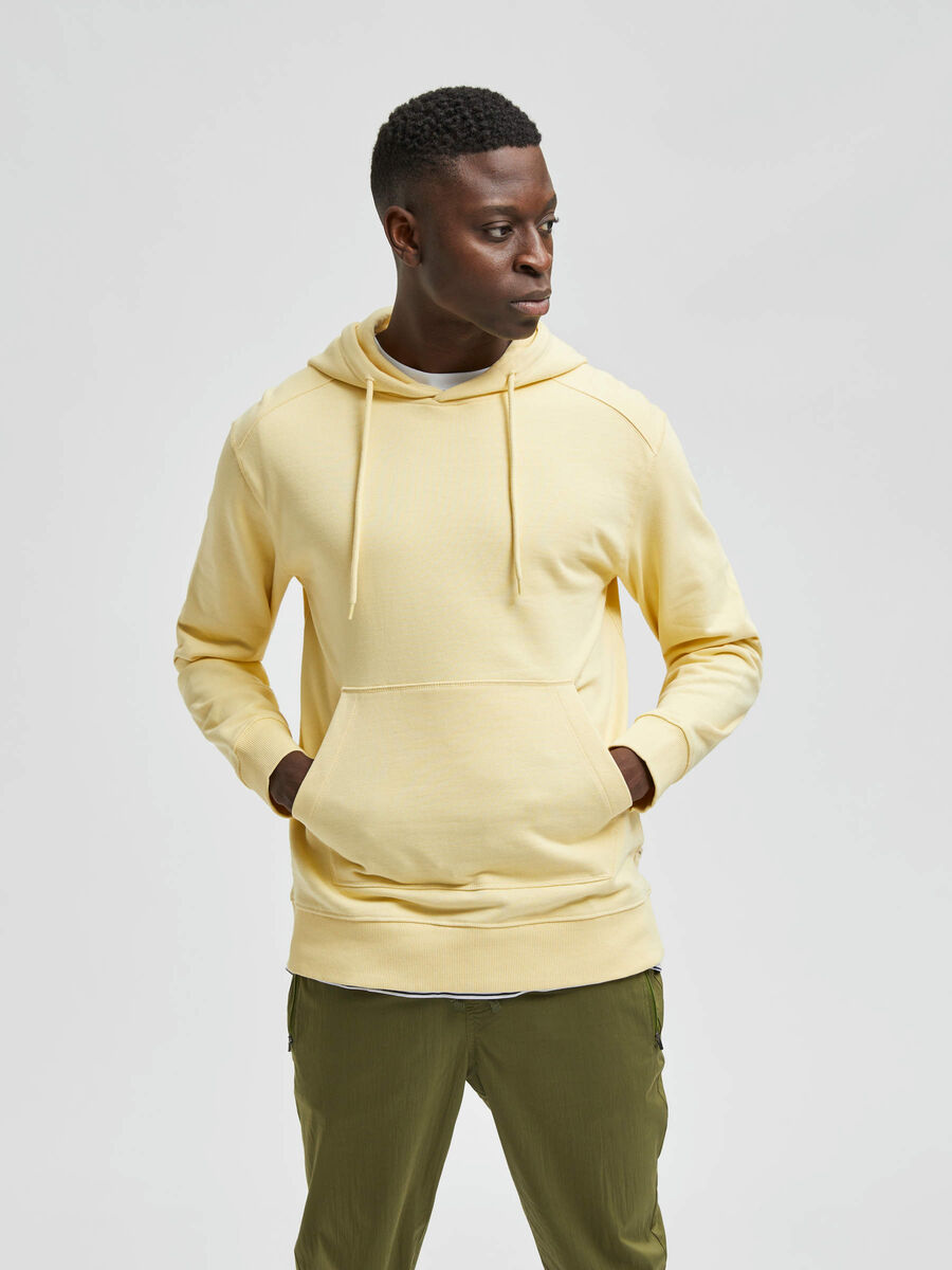 Selected REGULAR FIT ØKOLOGISK BOMULDS 380G - SWEATSHIRT, Sunlight, highres - 16077368_Sunlight_003.jpg