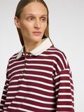Selected STRIBET LANGÆRMET POLO, Zinfandel, highres - 16097146_Zinfandel_1210851_006.jpg