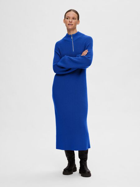 Selected HALF-ZIP MIDI DRESS, Surf The Web, highres - 16091876_SurfTheWeb_003.jpg