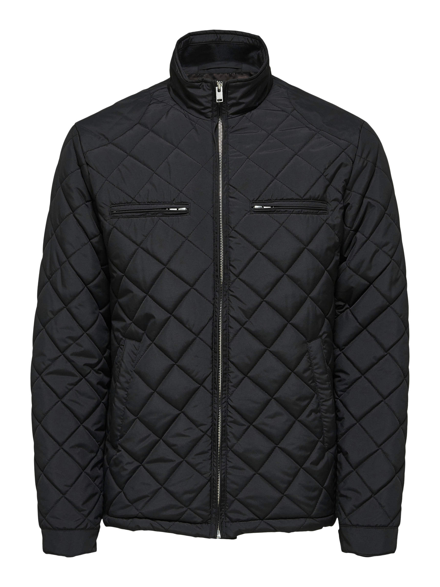 QUILTED JACKET Black SELECTED HOMME