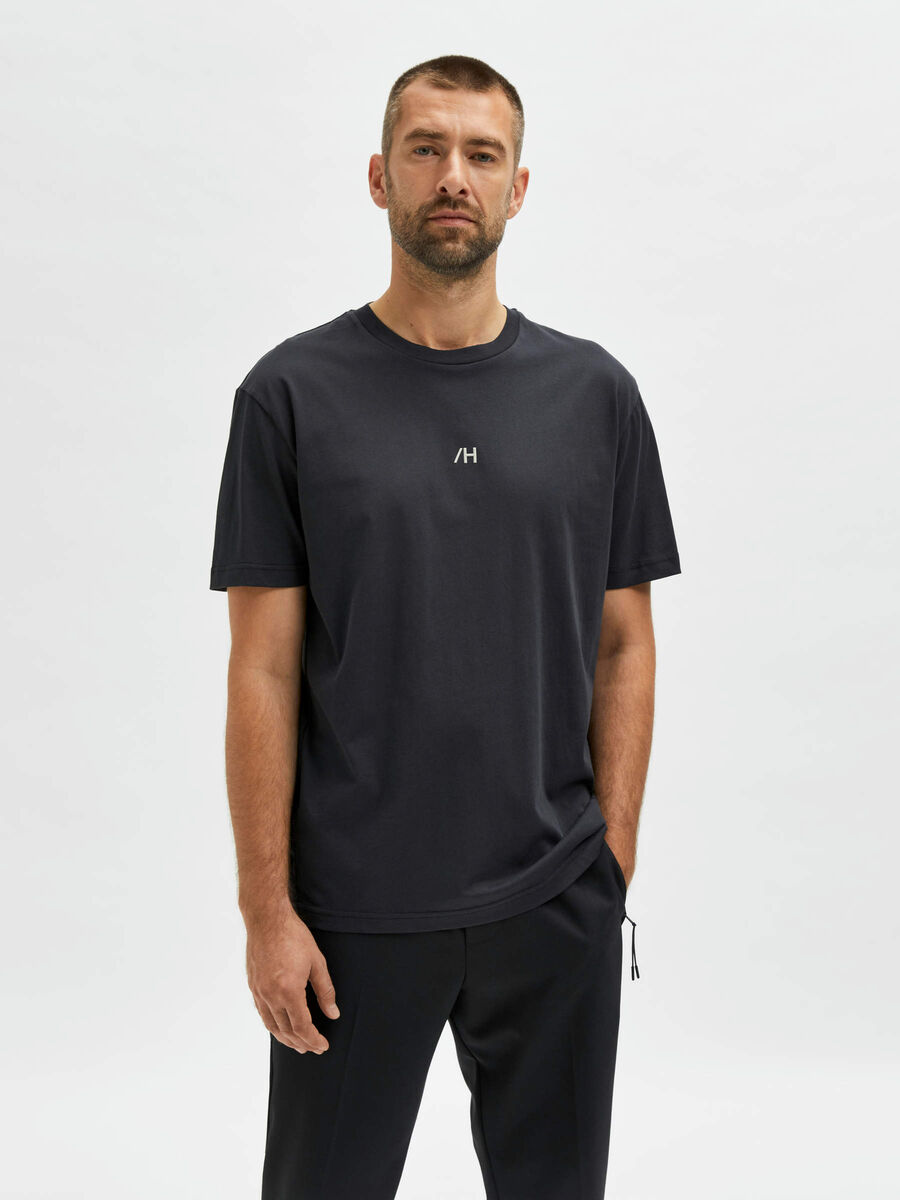 Selected DE MANGA CORTA CAMISETA, Jet Black, highres - 16081955_JetBlack_003.jpg