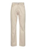 Selected ORGANIC COTTON STRAIGHT FIT JEANS, Ecru, highres - 16088020_Ecru_001.jpg