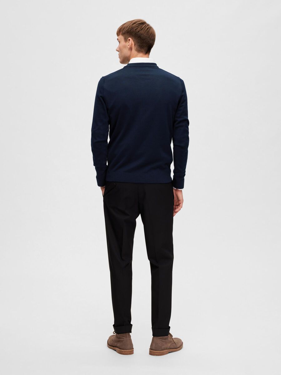 Selected MERINOULL COOLMAX® GENSER, Navy Blazer, highres - 16089190_NavyBlazer_004.jpg