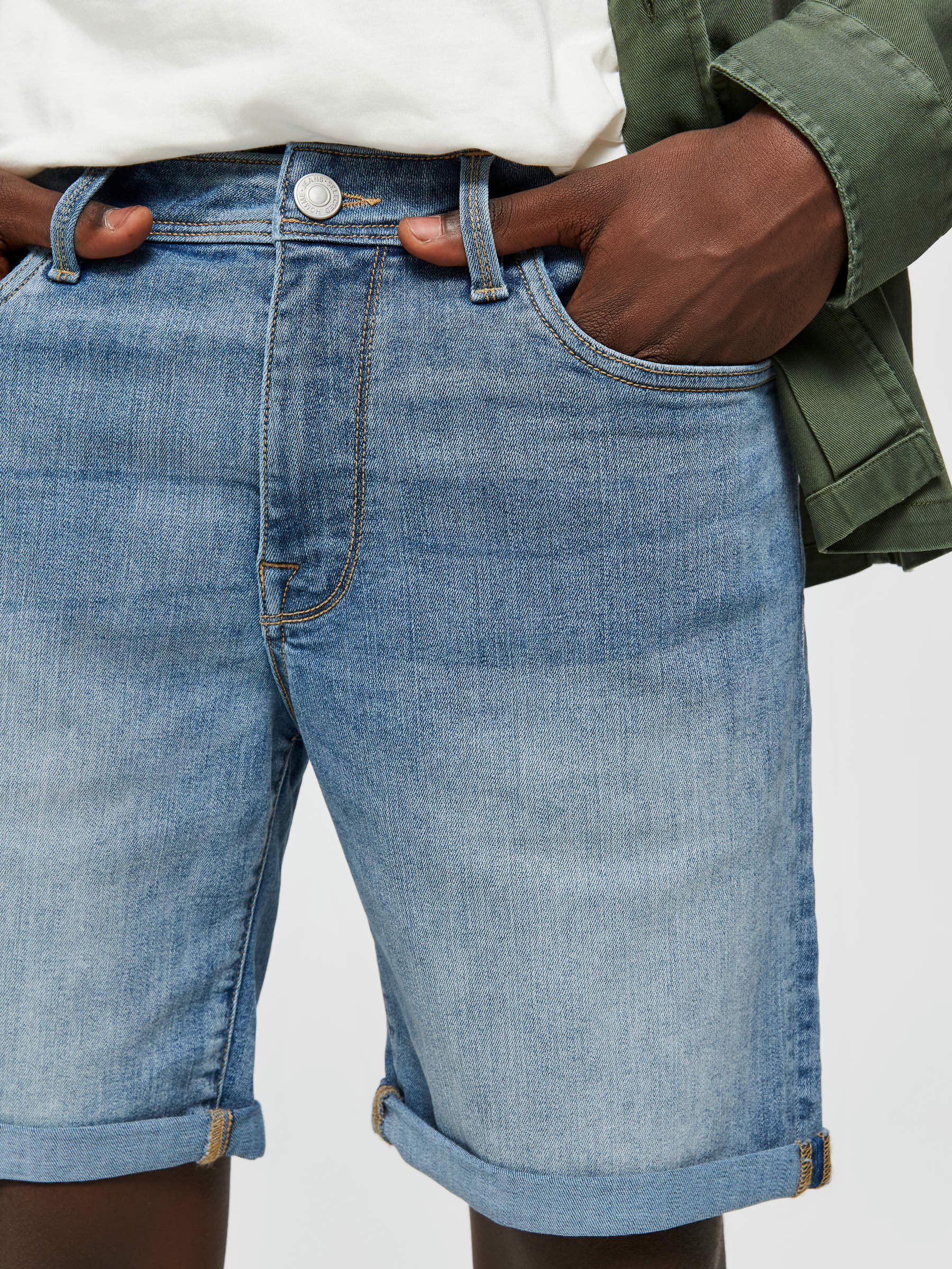 SUPER STRETCH DENIM SHORTS Blue SELECTED HOMME