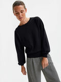 Selected BALLOON SLEEVED KNITTED PULLOVER, Black, highres - 16079848_Black_008.jpg