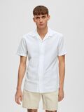 Selected RELAXED SHORT SLEEVED SHIRT, White, highres - 16079055_White_003.jpg