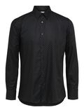 Selected PRINTED SLIM FIT SHIRT, Black, highres - 16086491_Black_968101_001.jpg