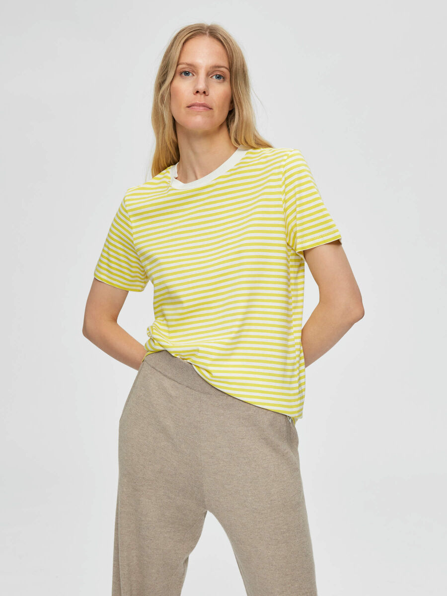 Selected STRIPED T-SHIRT, Green Sheen, highres - 16053765_GreenSheen_566449_003.jpg