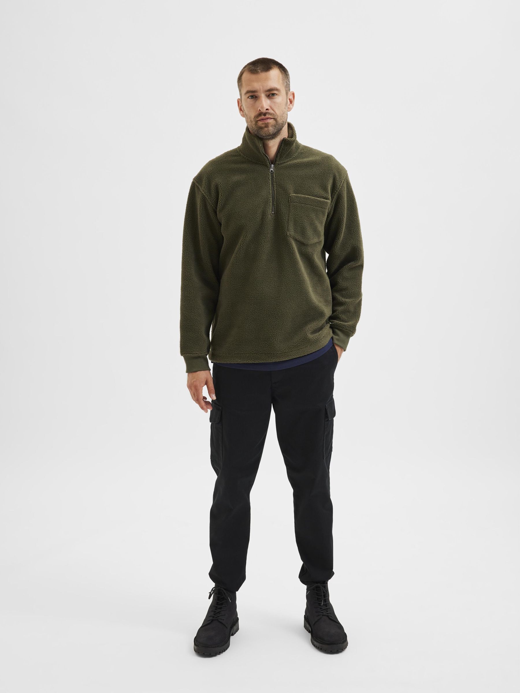 forest green quarter zip