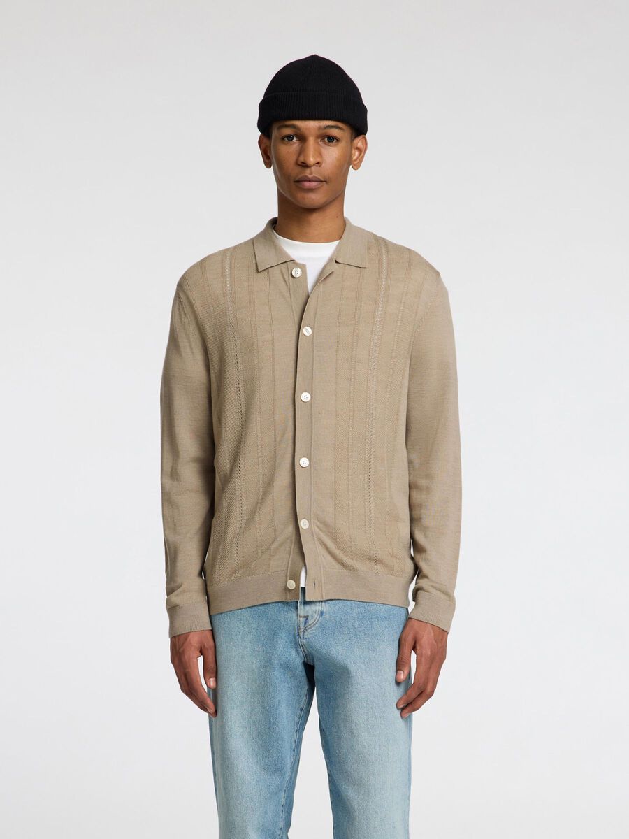 Selected 100% MERINO WOOL CARDIGAN, Pure Cashmere, highres - 16097297_PureCashmere_003.jpg
