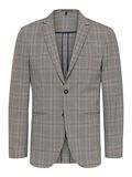 Selected CHECKED SINGLE-BREASTED BLAZER, Ermine, highres - 16088501_Ermine_1002701_001.jpg