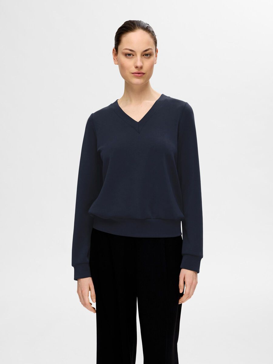 Selected V-AUSSCHNITT PULLOVER, Dark Sapphire, highres - 16095968_DarkSapphire_003.jpg