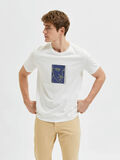 Selected TEJIDO ESTAMPADO CAMISETA, Cloud Dancer, highres - 16084688_CloudDancer_932713_003.jpg