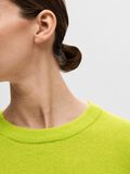 Selected SHORT-SLEEVED KNITTED TOP, Lime Green, highres - 16093048_LimeGreen_1090347_006.jpg