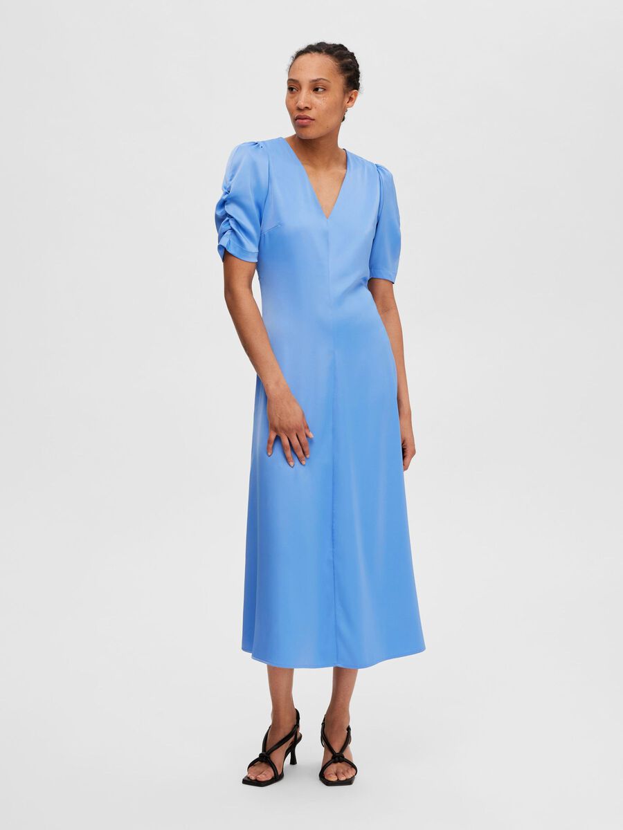 Selected SATIN MIDI DRESS, Ultramarine, highres - 16090535_Ultramarine_003.jpg