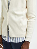 Selected ZIP UP KNITTED CARDIGAN, Egret, highres - 16082742_Egret_904055_006.jpg