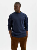 Selected MANCHES LONGUES SWEAT-SHIRT, Navy Blazer, highres - 16081964_NavyBlazer_003.jpg