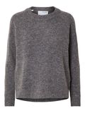 Selected LONG-SLEEVED KNITTED JUMPER, Medium Grey Melange, highres - 16074482_MediumGreyMelange_001.jpg