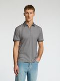 Selected ZIPPER POLO SHIRT, Medium Grey Melange, highres - 16079026_MediumGreyMelange_003.jpg
