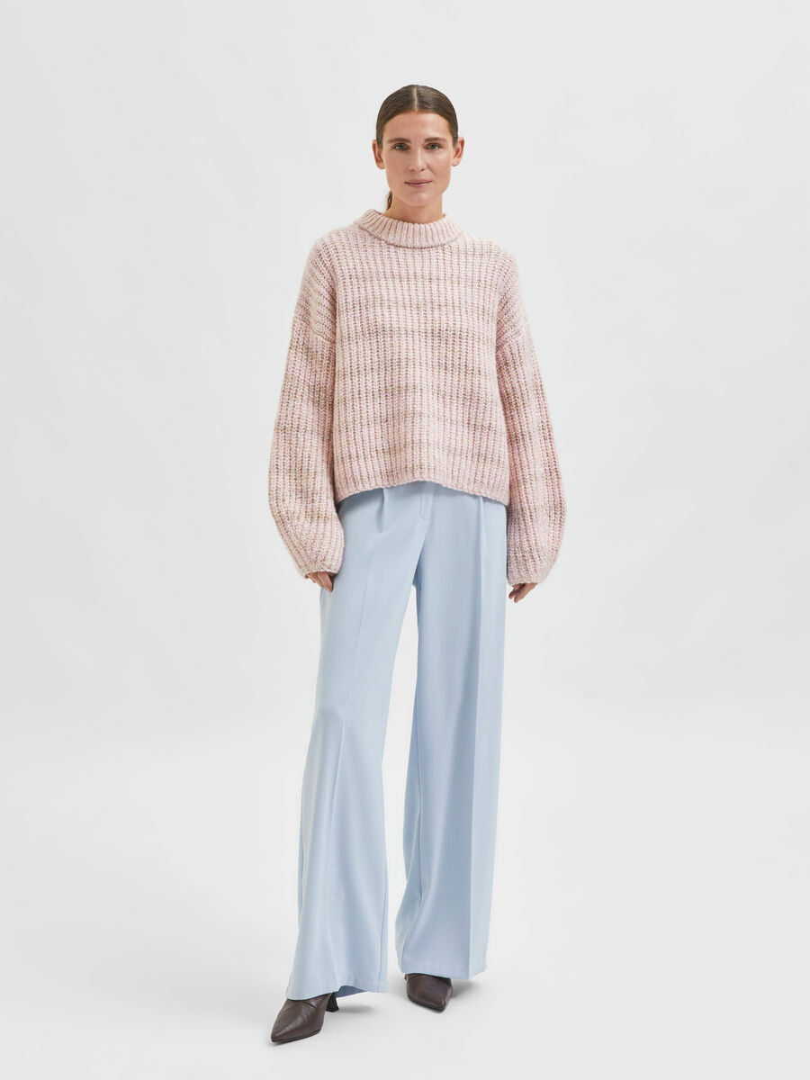 Selected BALLOON SLEEVED KNITTED JUMPER, Roseate Spoonbill, highres - 16082961_RoseateSpoonbill_918286_005.jpg