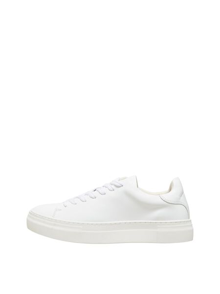 Selected LEDER SNEAKERS, White, highres - 16081298_White_001.jpg