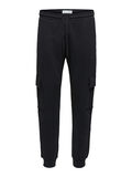 Selected PRENDA DE PUNTO PANTALONES CARGO, Black, highres - 16082832_Black_001.jpg