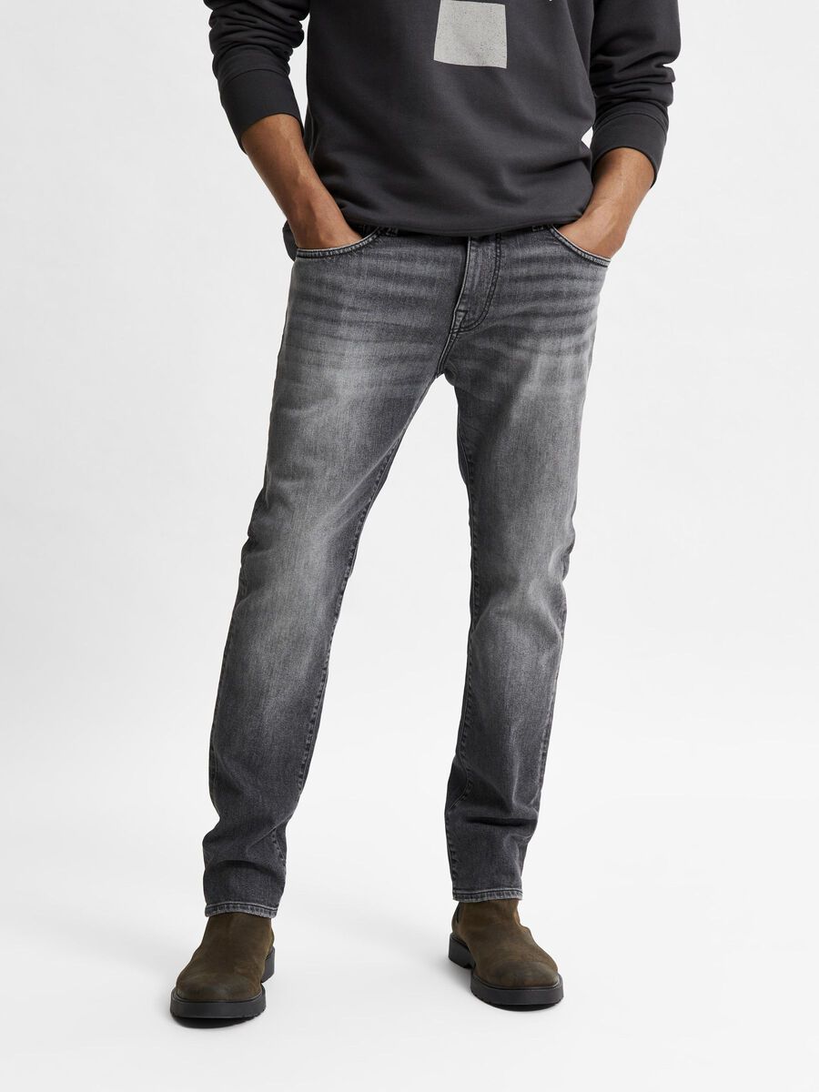 Selected 3073 SLIM FIT JEANS, Medium Grey Denim, highres - 16080476_MediumGreyDenim_003.jpg
