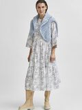 Selected A-SHAPED BELTED ORGANIC COTTON DRESS, Snow White, highres - 16076870_SnowWhite_812459_008.jpg