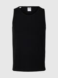 Selected RIBBED COTTON TANK TOP, Black, highres - 16097660_Black_001.jpg