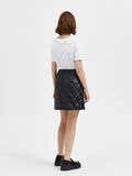 Selected QUILTED LEATHER SKIRT, Black, highres - 16086355_Black_004.jpg