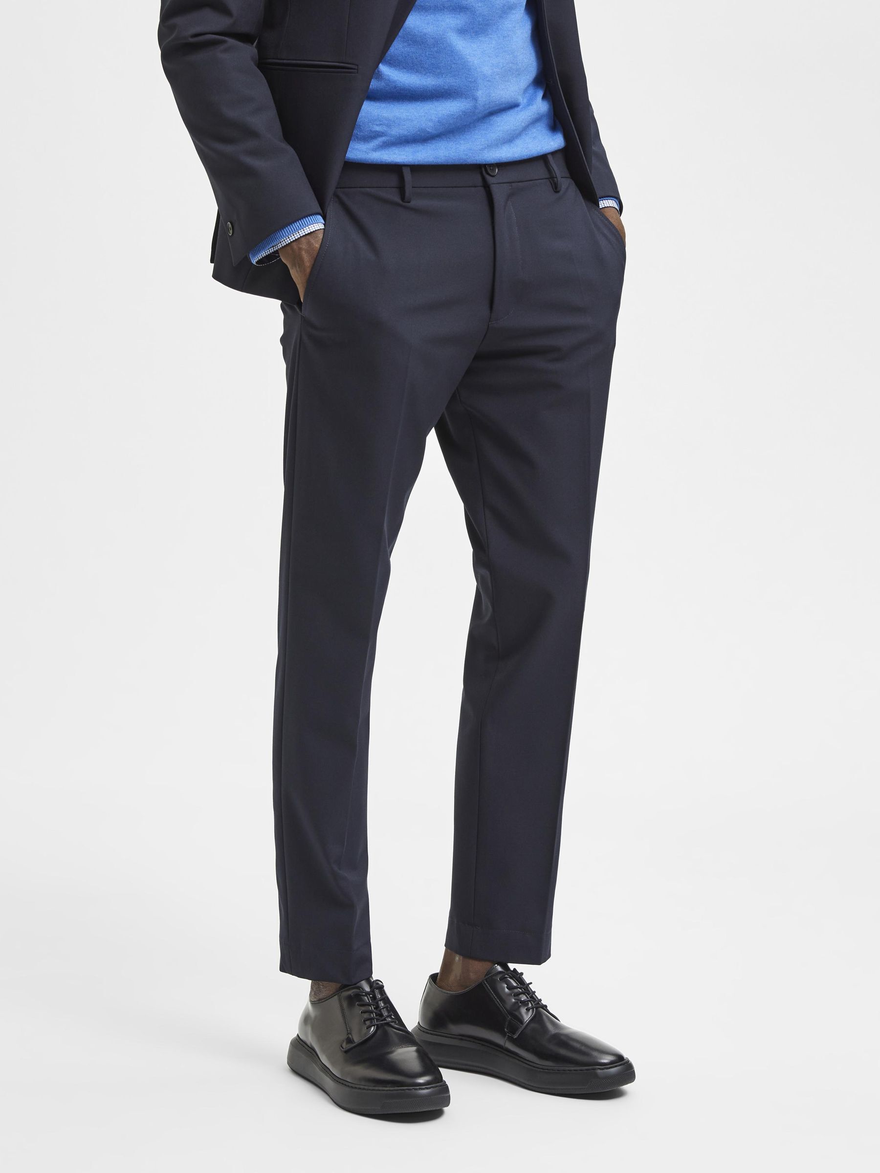 Pantalones JACK \u0026 JONES Hombre | De Corte Slim Pantalones De Traje Marrón /  Dark Coat Khaki - OC Legends