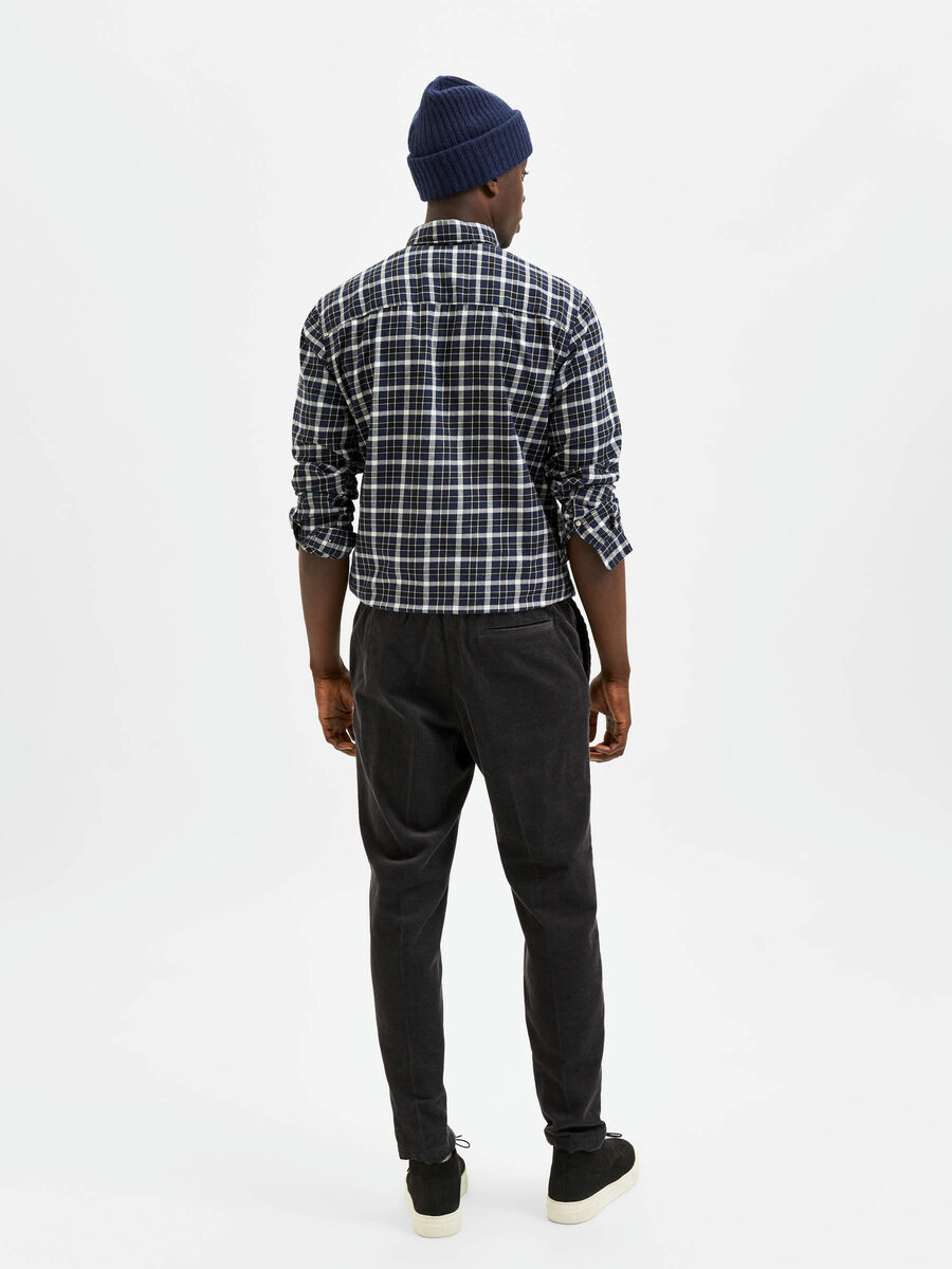 Selected SLIM TAPERED TROUSERS, Phantom, highres - 16081522_Phantom_004.jpg