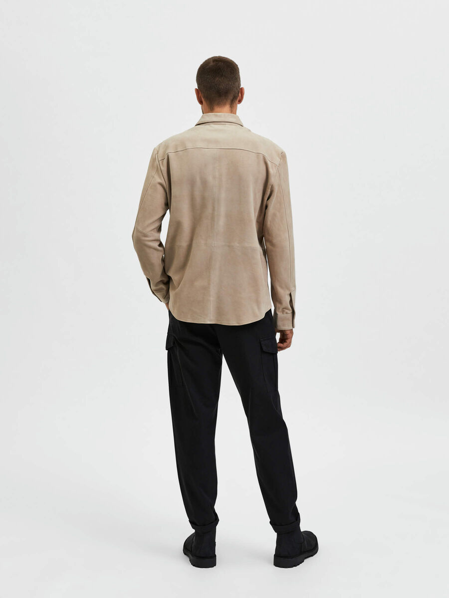 Selected SUEDE OVERSHIRT, Incense, highres - 16085708_Incense_004.jpg